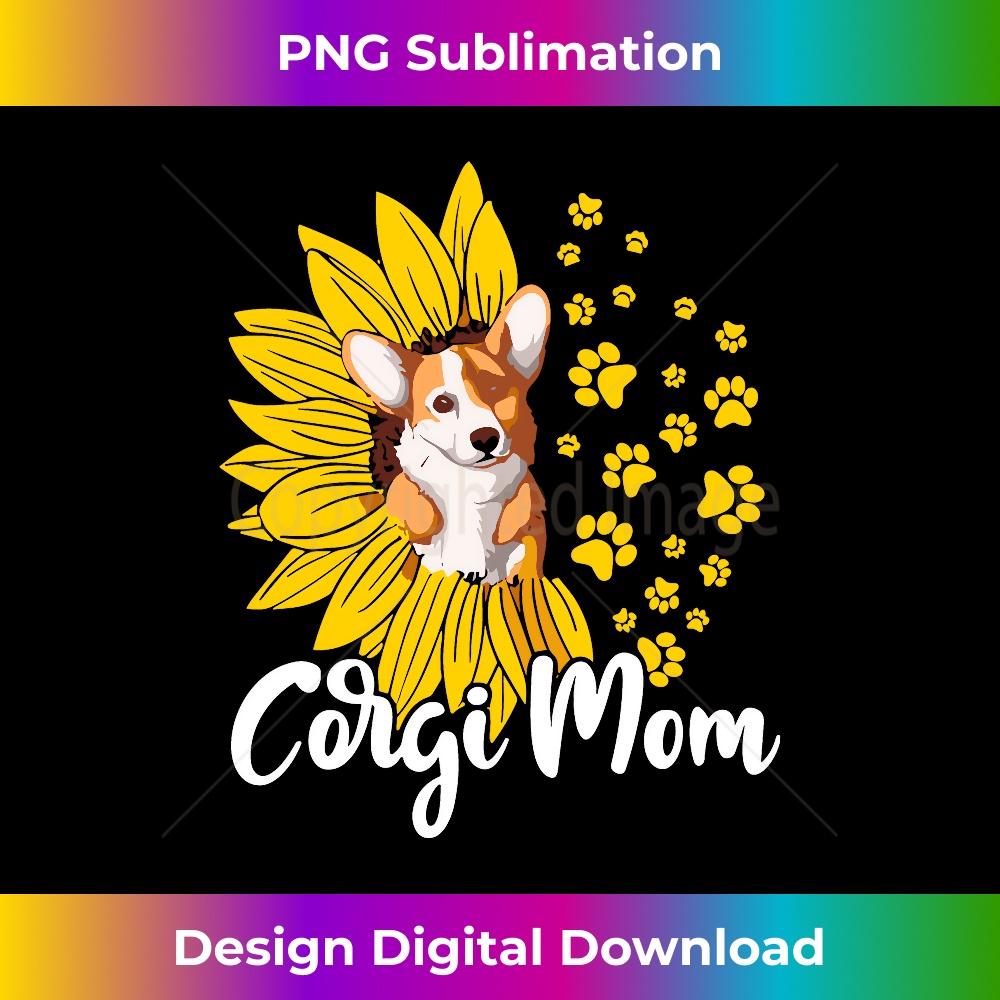 ZQ-20231219-2363_Corgi Mom Sunflower Corgi Lover Gifts Dog Mom Mama Long Sleeve 0012.jpg