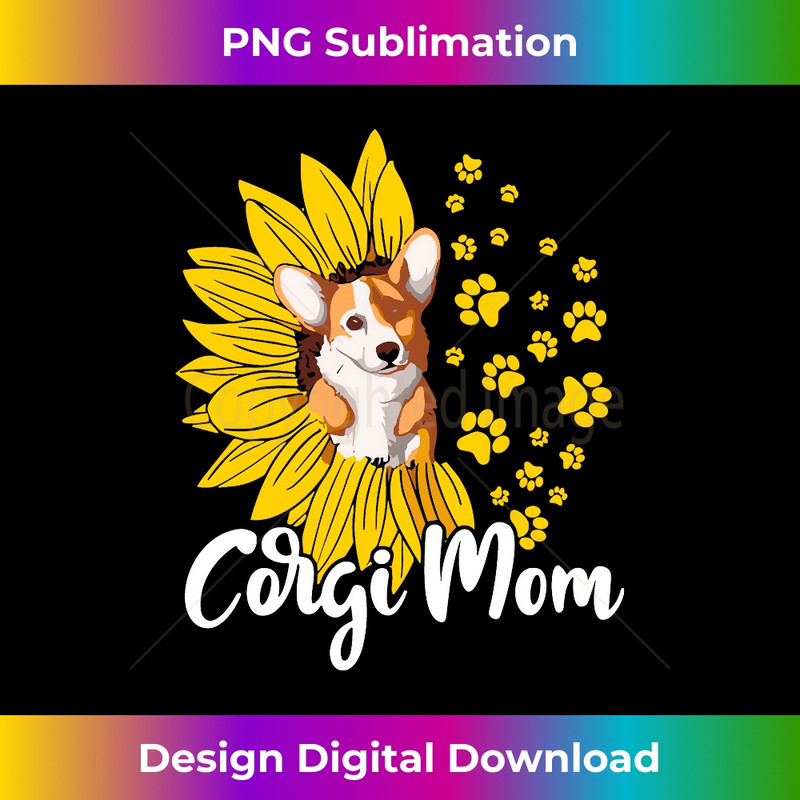ZQ-20231219-2363_Corgi Mom Sunflower Corgi Lover Gifts Dog Mom Mama Long Sleeve 0012.jpg