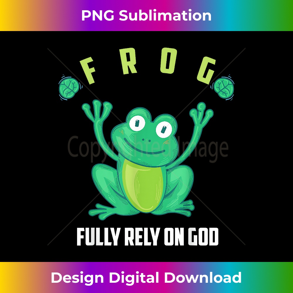 ZQ-20231219-4484_Frog Fully Rely On God Cool Religious T-shirt Gift.jpg