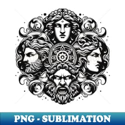 god of olympus - retro png sublimation digital download