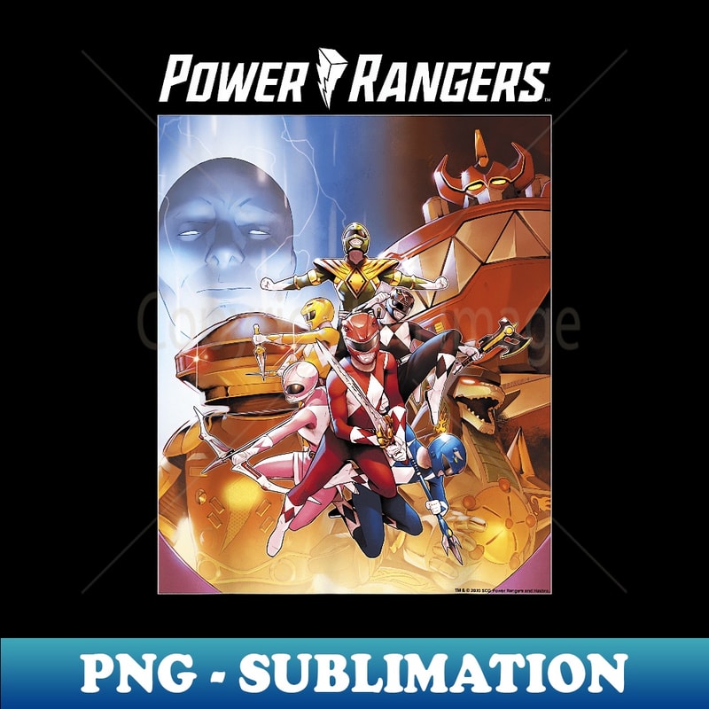 Power Rangers Rainbow Color Action Group Shot - Vintage Subl | Inspire ...