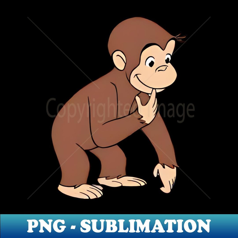 Curious George - Vintage Sublimation PNG Download