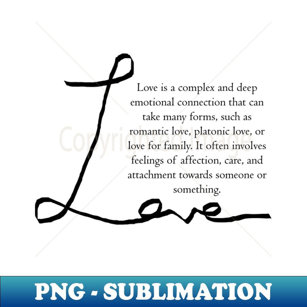 Love - Unique Sublimation PNG Download