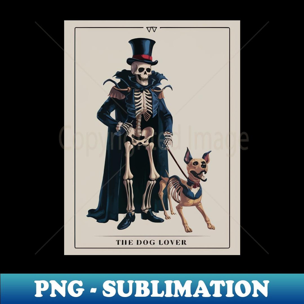 Funny Tarot Card The Dog Lover - Special Edition Sublimation PNG File