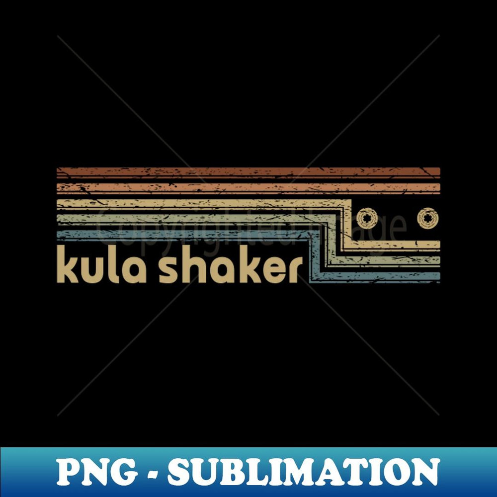 Kula Shaker Cassette Stripes - PNG Sublimation Digital Download