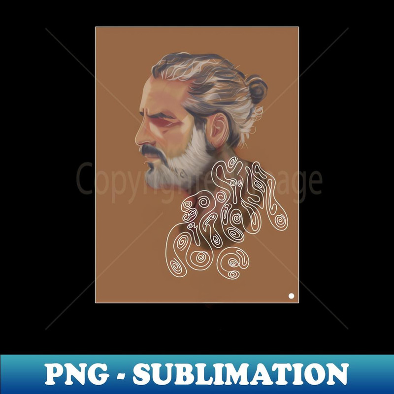 Grey wolf man - Artistic Sublimation Digital File