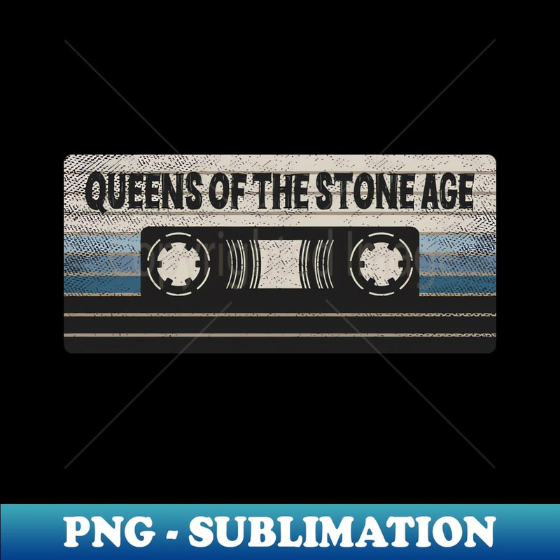 Queens of the Stone Age Mix Tape - Artistic Sublimation Digital File