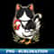 Riding Tuxedo Cat On A Chicken - Professional Sublimation Digital Download