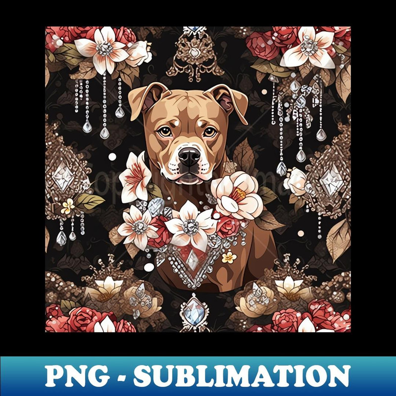 Pit Bull Kingdom - Vintage Sublimation PNG Download