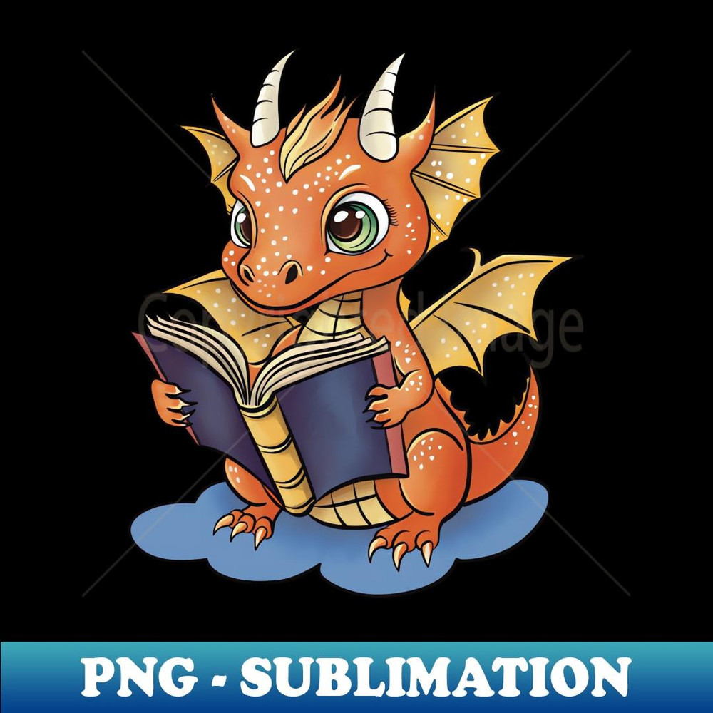 Baby dragon orange - High-Resolution PNG Sublimation File