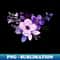 Purple Watercolor Wild Flower - PNG Sublimation Digital Download