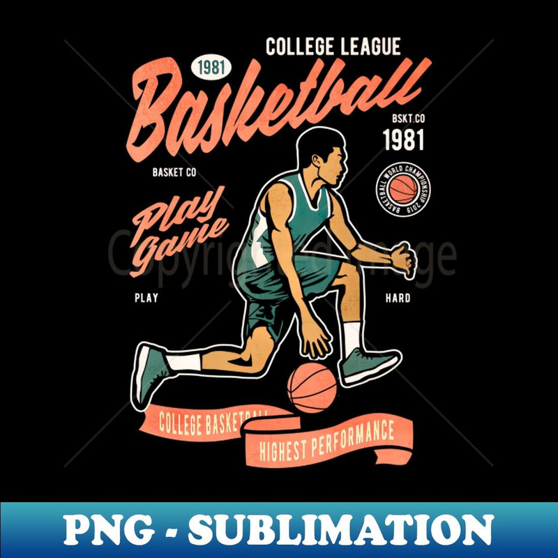 Basketball College League - Aesthetic Sublimation Digital File