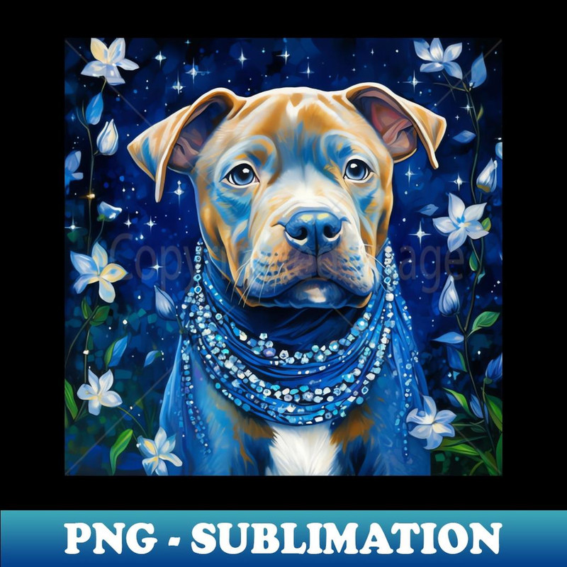 Beautiful Pit Bull - Signature Sublimation PNG File