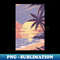 Sunset at the beach - Creative Sublimation PNG Download
