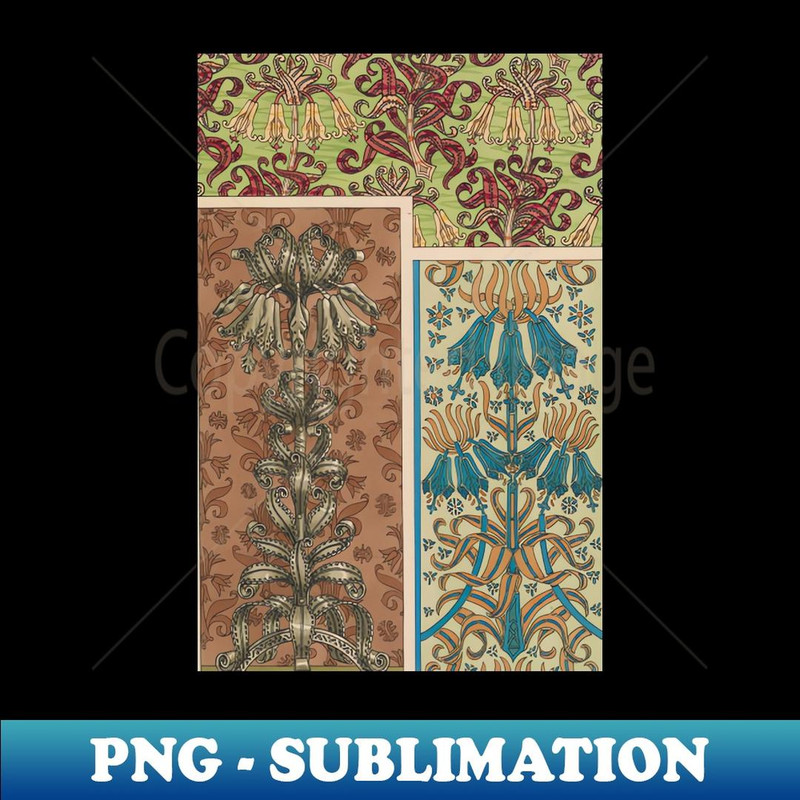 Abstract Floral Pattern - PNG Transparent Digital Download File for Sublimation