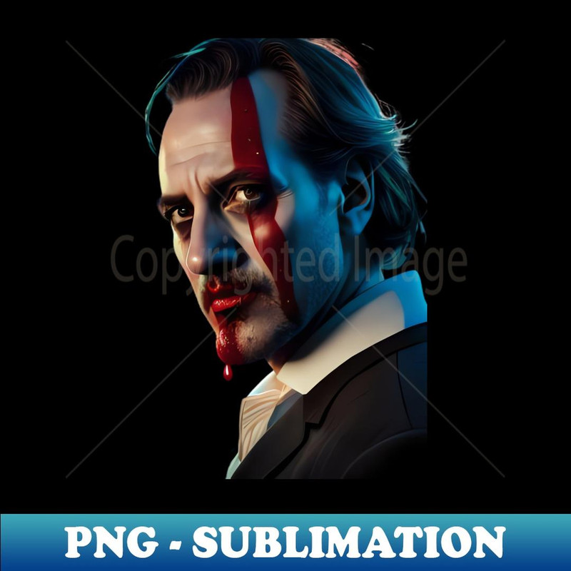 scary halloween joker covered with blood - High-Resolution PNG Sublimation File