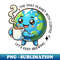 Earth Day - The only Planet with Coffee, Let's Keep Brewing - Vintage Sublimation PNG Download