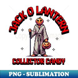 jack o lantern trick or threat - artistic sublimation digital file