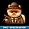 Pomeranian Detective - Vintage Sublimation PNG Download