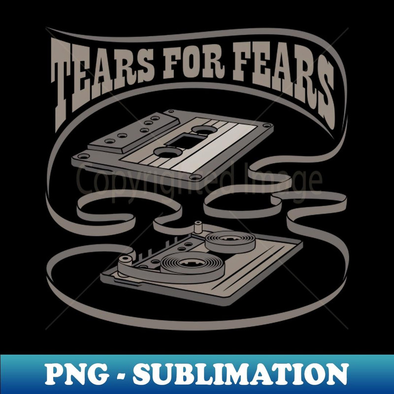 Tears for Fears Exposed Cassette - Elegant Sublimation PNG Download