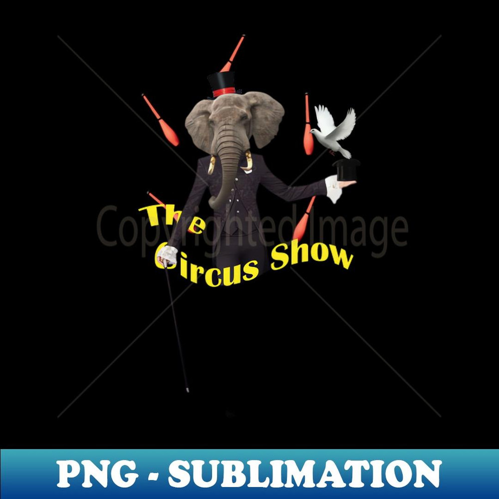 The Elephant Circus - High-Resolution PNG Sublimation File
