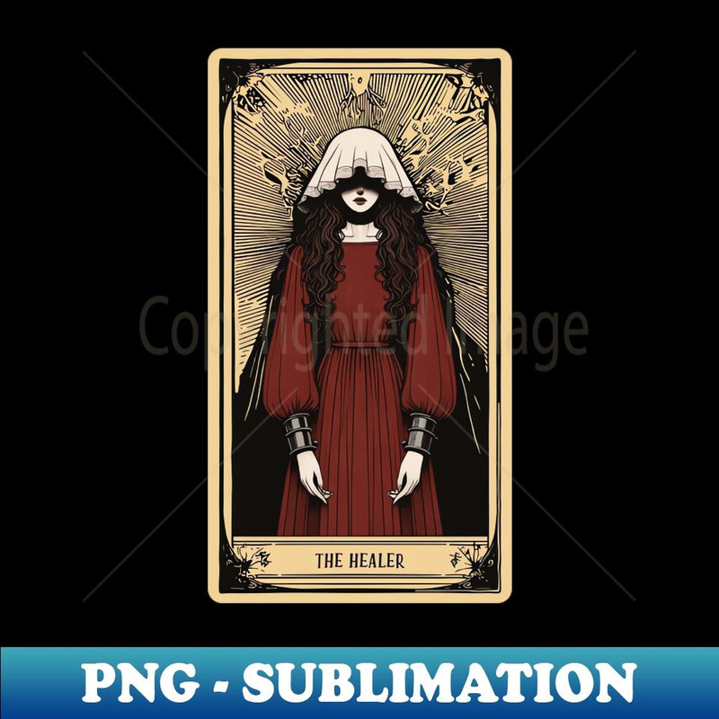 The Healer Tarot Card - Special Edition Sublimation PNG File