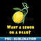 Lemon On A Pear - Stylish Sublimation Digital Download