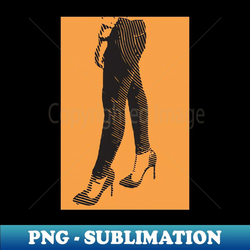 Vintage High Heel - Elegant Sublimation PNG Download
