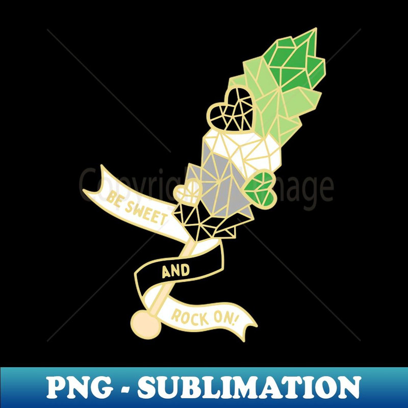 Rock Candy - Aromantic Pride - Instant Sublimation Digital Download