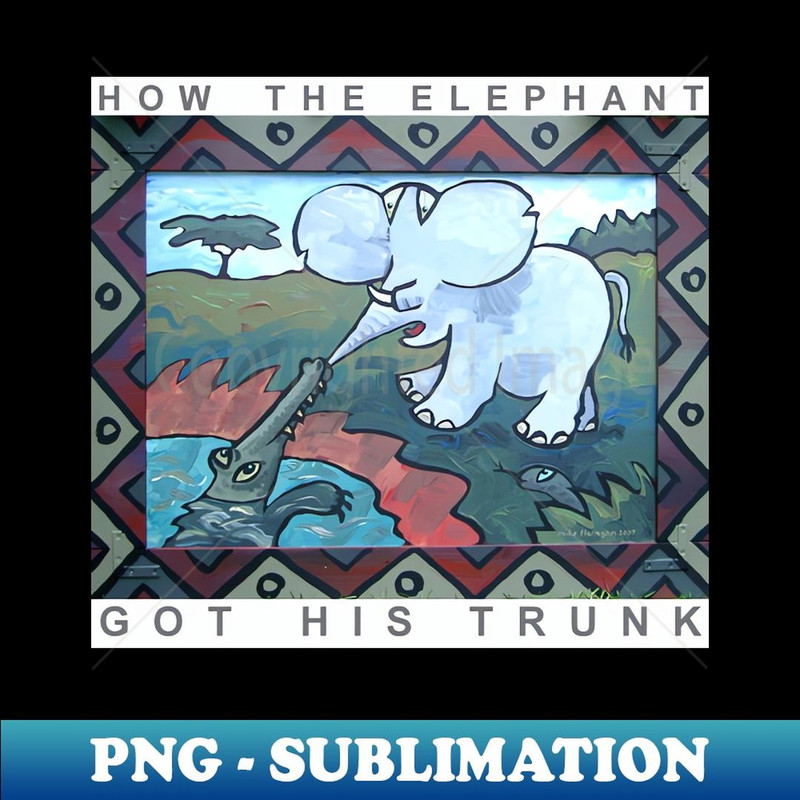 Elephant - PNG Transparent Digital Download File for Sublimation