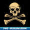 Skull, ropes and bones Jolly Roger - Professional Sublimation Digital Download