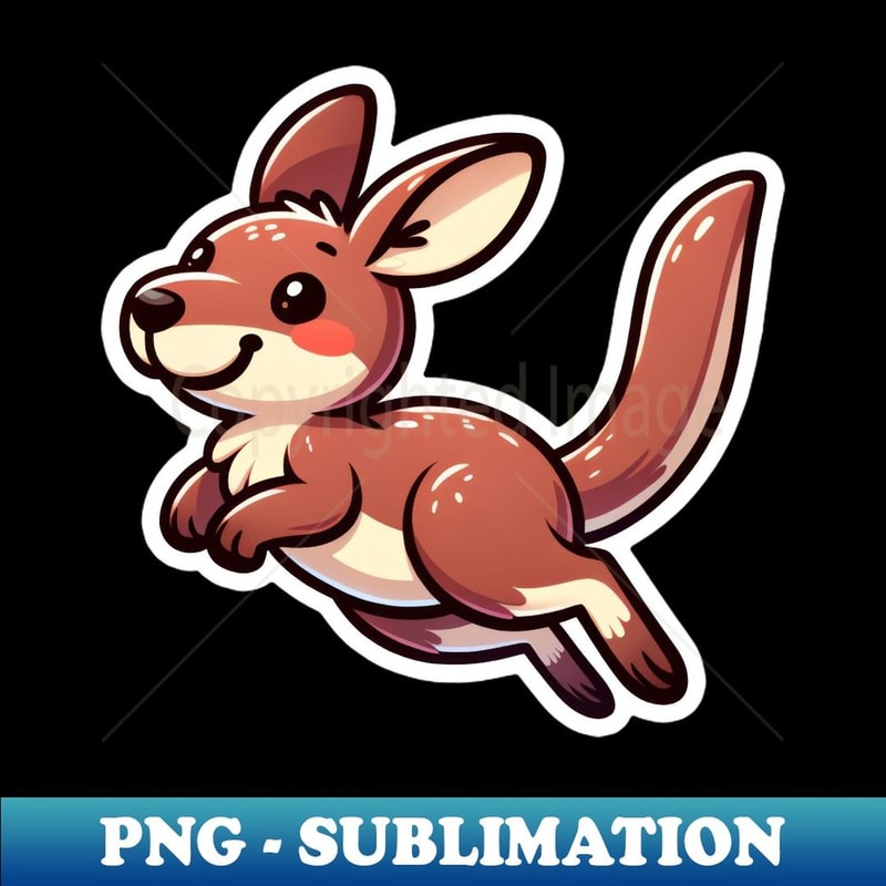 Kawaii Wallaby - PNG Transparent Sublimation Design