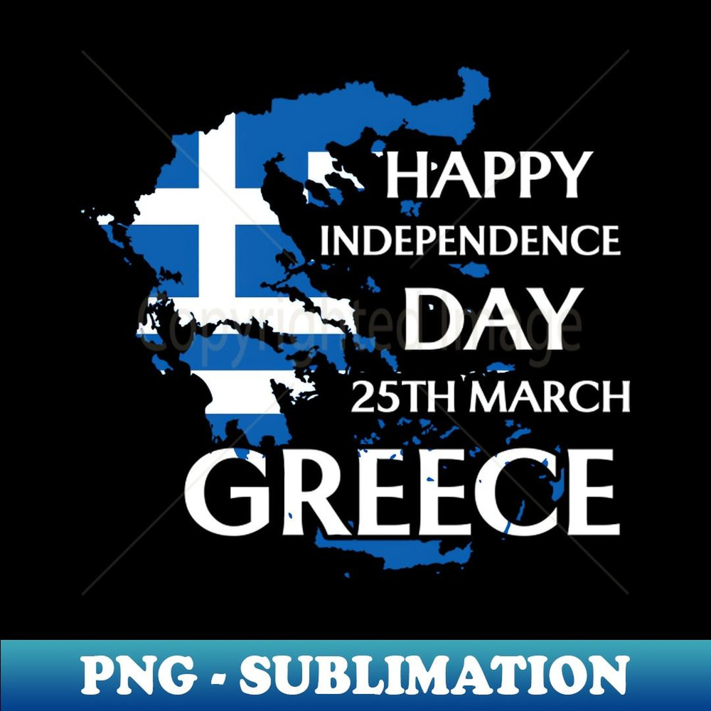 Greece 203rd Independence Day Greek Pride Greece Flag - Elegant Sublimation PNG Download