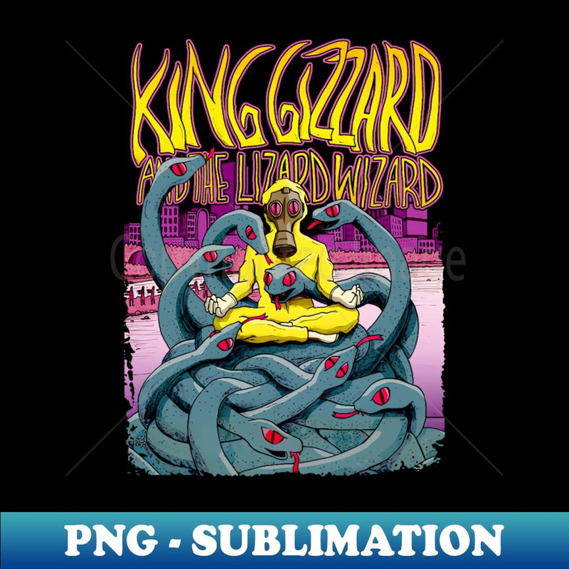 Vintage King Gizzard u0026 the Lizard Wizard - Premium PNG Sublimation File