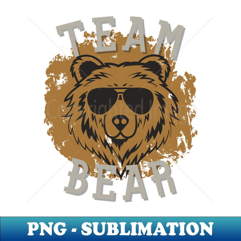 Team Bear versus Man - Artistic Sublimation Digital File
