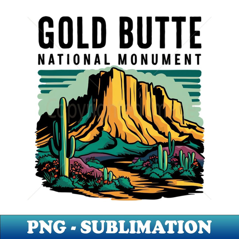 Nevada's Beauty Gold Butte National Monument - Sublimation-Ready PNG File