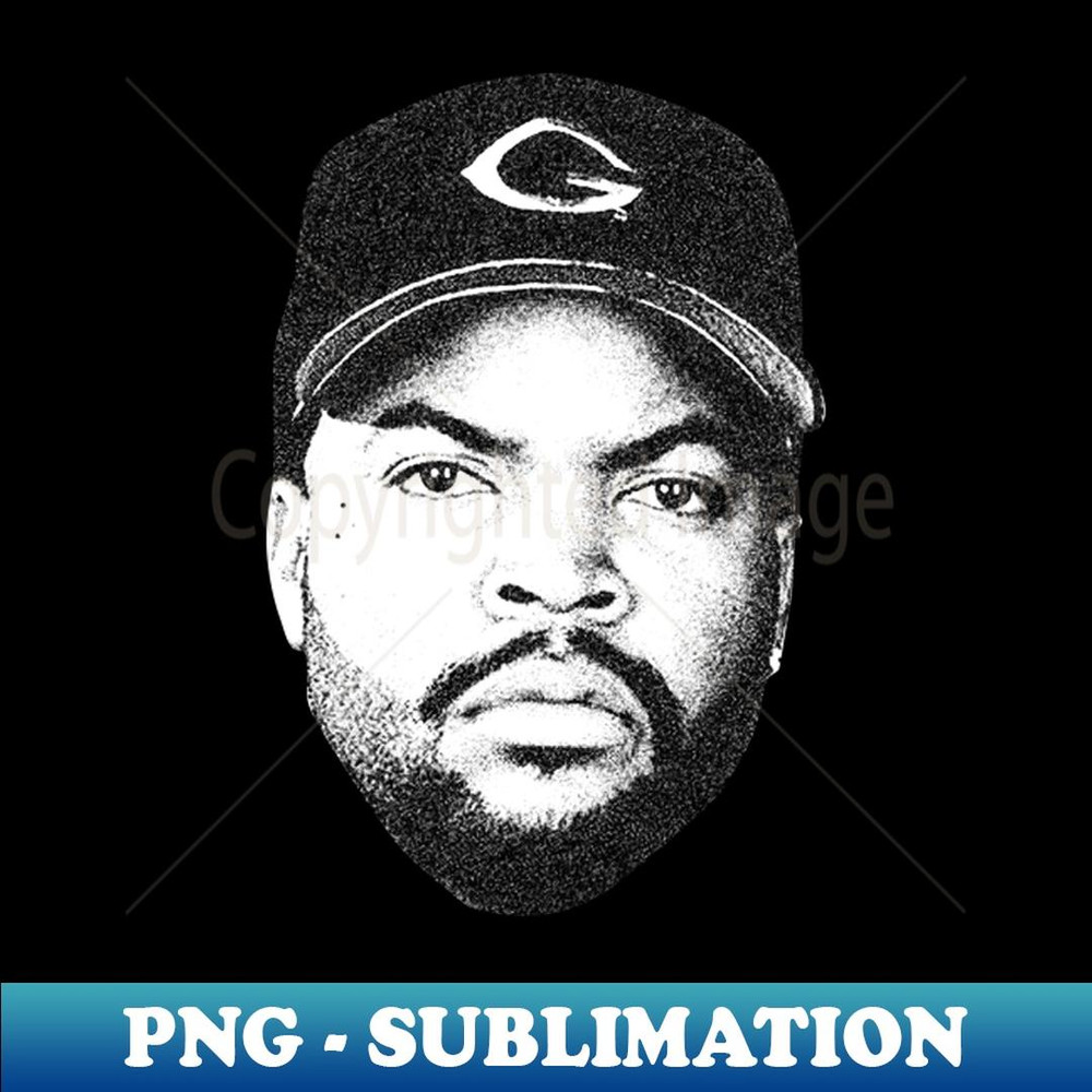 Ice Cube New Retro Sketch - Retro PNG Sublimation Digital Download