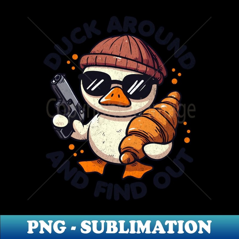 Fluff Around Duck - Creative Sublimation PNG Download