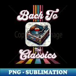 back to the classics - vintage vinyl record player turntable