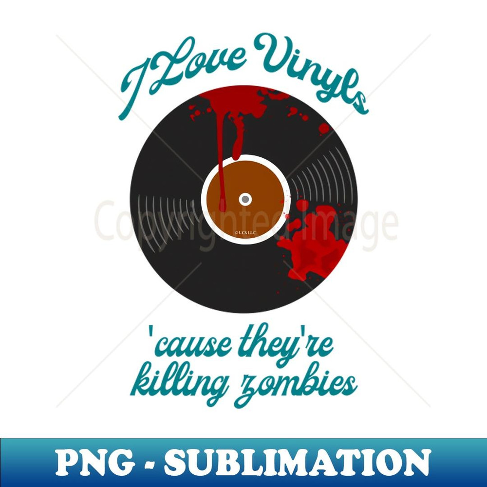 I Love Vinyls (LP) - Decorative Sublimation PNG File