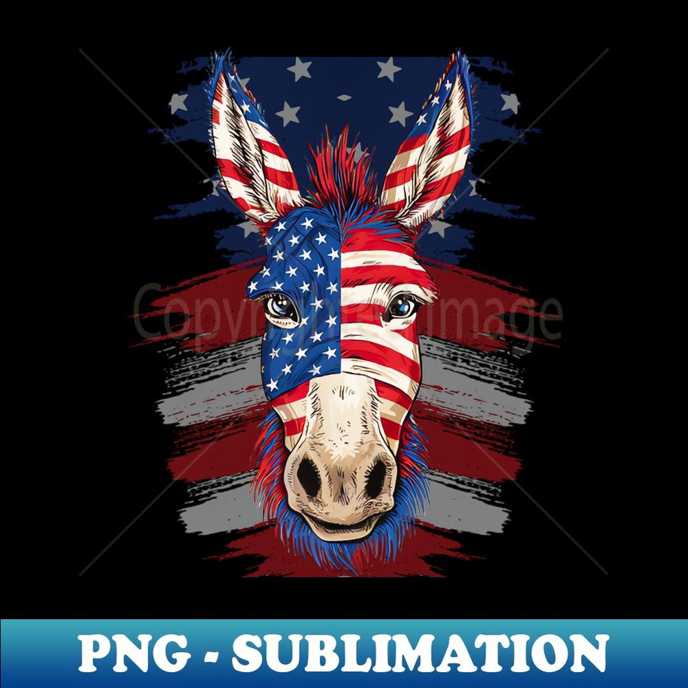God bless america donkey - Exclusive Sublimation Digital File