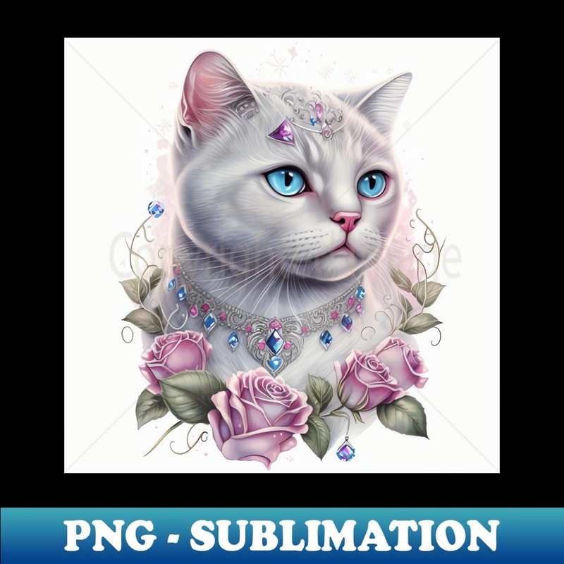 Crystalic British Shorthair - PNG Transparent Digital Download File for Sublimation