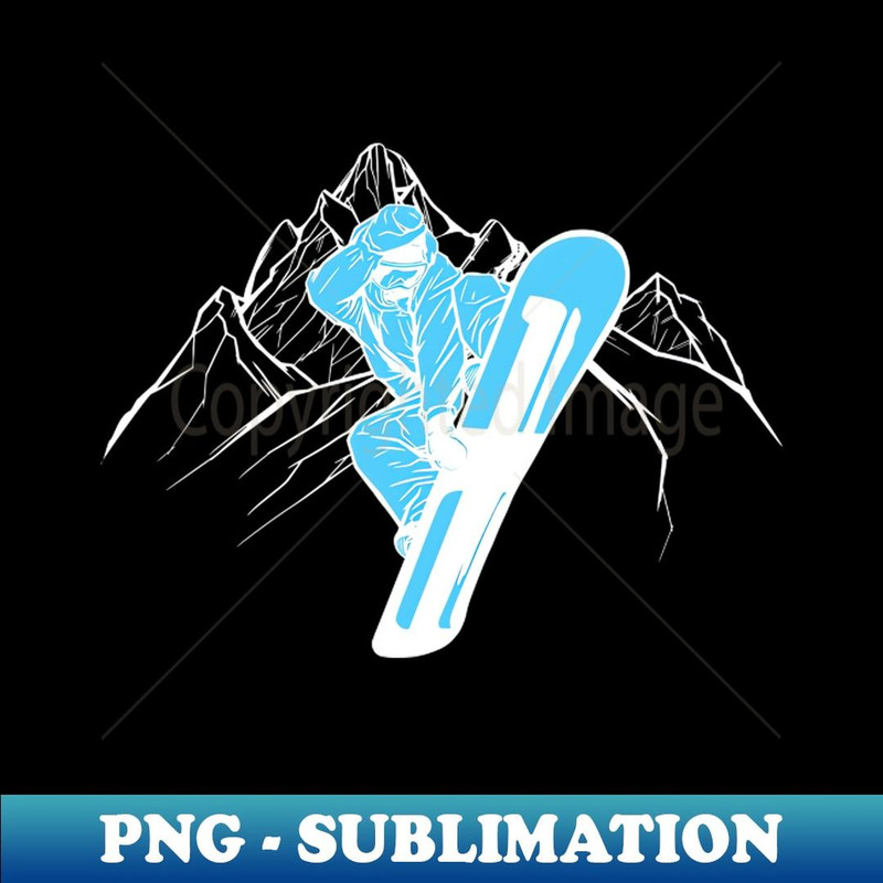 Snowboarding - Artistic Sublimation Digital File