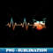 Retro Drum Set Heartbeat Drumming Band Funny Drummer - Stylish Sublimation Digital Download
