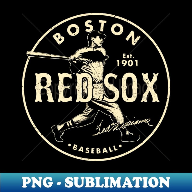 Boston Red Sox Ted Williams 2 by Buck Tee - Digital Sublimation Download File