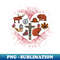 Canadian Vintage Heart, Canada Symbols Maple Leaf - Exclusive PNG Sublimation Download