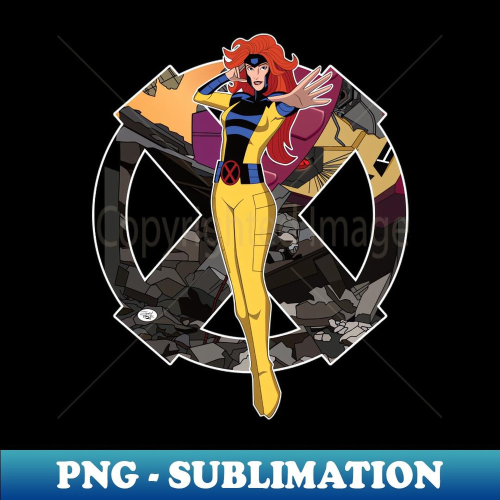 Jean Grey X-men Spotlight - PNG Transparent Sublimation Design