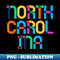 North Carolina Retro 80s Pop Art Colorful Pride - Premium Sublimation Digital Download