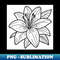 Black And White Lily Design - Stylish Sublimation Digital Download