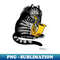 B kliban cat- cat plays saxophone - Premium Sublimation Digital Download